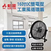 【SUPA FINE 勳風】16吋DC直流變頻工業風循環扇/電風扇落地扇(HFB-S0816)