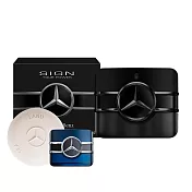 【Mercedes-Benz】曜黑星芒男性淡香精100ml(贈三芒星香氛皂100g+隨機小香乙瓶)