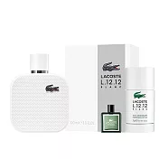 【LACOSTE】經典純白淡香精100ml(贈隨機體香膏75g+小香乙瓶)
