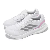 adidas 慢跑鞋 Runfalcon 5 寬楦 W 女鞋 白 灰 入門款 運動鞋 愛迪達 JH6015 23.5cm WHITE/GREY