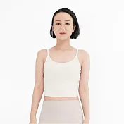 【Mukasa】LISSOM 細肩U領小背心 - MUK-25007 M 雪花白