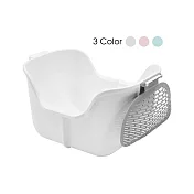 【Swing Cat】韓國搖搖貓砂盆(開放式/一體成型/貓咪適用/貓廁所/貓便盆/防潑貓砂盆/大容量) 白色