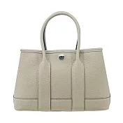 Hermes 愛馬仕 Mini Garden Party 水牛皮手提包(風衣色/K刻/銀釦)