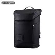 德國【ORTLIEB】Soulo Metrosphere 25L 防水背包 黑壓紋 / 磁扣式防水背包 25L / 休閒後背包 / 筆電背包