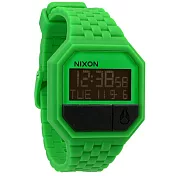 NIXON The RUBBER RE-RUN色彩玩家時尚運動腕錶-青草綠