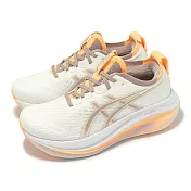 Asics 慢跑鞋 GEL-Nimbus 27 女鞋 白 棕 緩震 運動鞋 亞瑟士 1012B753103