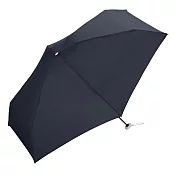 【官方直營】日本Wpc.經典素面迷你便攜五段手動晴雨兩用手動折傘  深藍