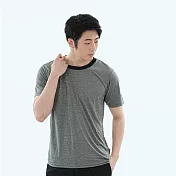 【遊遍天下】MIT男女款吸排抗UV速乾運動圓領衫(GS2011) L 深灰