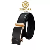 【ZENDAR】台灣總代理 限量2折 頂級小牛皮皮革男用皮帶 全新專櫃展示品 6818M(送禮盒提袋)