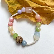 【水星記】新中式 天然石繽紛夏日古風串珠手鍊(17035)