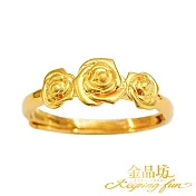 【金品坊】黃金戒指玫瑰饗宴戒指