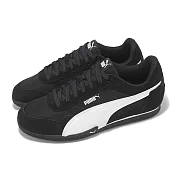 Puma 休閒鞋 Bella Donna Nylon 女鞋 黑 白 麂皮 復古 40355402 24cm BLACK/WHITE