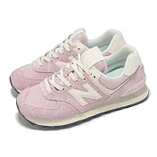 New Balance NB 休閒鞋 574 女鞋 玫瑰砂糖 麂皮 NB 復古 紐巴倫 運動鞋 WL574CPP-B 25.5cm PINK/BEIGE