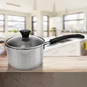 原味304不鏽鋼小牛奶鍋-15cm-附蓋-2組