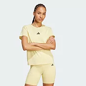 ADIDAS AIRCHILL T 2.0 女短袖上衣-JX7430 L 黃色