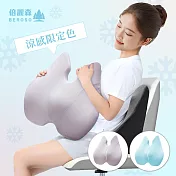【Beroso倍麗森】護腰挺脊強力支撐靠背墊-涼感 沁涼藍
