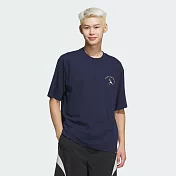 ADIDAS GFX SS TEE 男短袖上衣-JL6060 L 藍色
