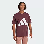 ADIDAS M BL SJ T 男短袖上衣-JE8939 L 紅色