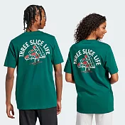 ADIDAS M L PIZZA TEE 男短袖上衣-JJ4017 L 綠色