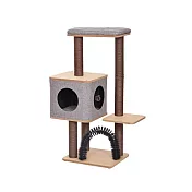 【Petpals】質感療癒雙洞遊憩跳台-3層(貓跳台/貓窩/貓爬架)