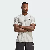ADIDAS TR-ES STRETCH T 男短袖上衣-IC7416 2XL 灰色