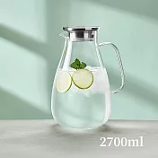 CS22 北歐大容量耐高溫玻璃冷水茶壺 (2700ml) -1入
