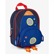 英國 JoJo Maman BeBe 幼稚園/大童防潑水後背包 學生包 旅行包_ 藍色火箭