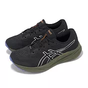 Asics 慢跑鞋 GEL-Pulse 15 GTX 男鞋 黑 綠 防水 緩衝 運動鞋 亞瑟士 1011B781003 26cm BLACK/BROWN STONE