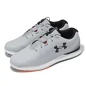 Under Armour 高爾夫球鞋 Glide 男鞋 灰 黑 皮革 緩震 穩定 運動鞋 UA 3026402101 28cm GREY/BLACK