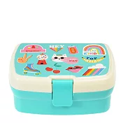 英國 Rex London 卡扣式兩層午餐盒/便當盒/野餐盒_ 繽紛搖滾