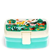 英國 Rex London 卡扣式兩層午餐盒/便當盒/野餐盒_ 林地樂園