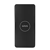 【KINYO】福利品 15000mAh 雙孔輸出 無線充電行動電源(行充 充電寶 隨身行動充/KPB-1800) 黑色