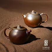 【陸寶LOHAS】大漠金沙-風凝壺（大） 160ML 當代柴燒藝術 原礦陶 茶具 茶壺 附雅緻收納布袋