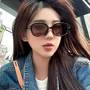 seoul show首爾秀 180度全折疊彈簧腿復古橢圓框男女太陽眼鏡UV400墨鏡 6180 栗玳瑁