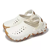 Crocs 洞洞鞋 Echo Gum Ro Clog 男女鞋 粉筆 波波坦克克駱格 涼拖鞋 膠底 卡駱馳 2116750WV 29cm CHALK