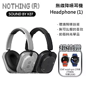 【贈好禮】NOTHING Headphone (1) 無線耳罩式降噪耳機 Sound by KEF 公司貨  黑