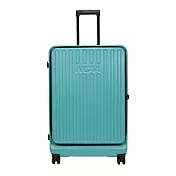 NCAA - 上開式防盜拉鍊可擴充硬殼28吋行李箱旅行箱 - 多色可選 綠色