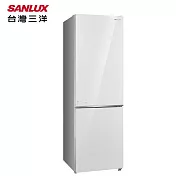 【SANLUX 台灣三洋】325公升1級能效雙門玻璃下冷凍變頻冰箱(SR-V350BF上冷藏230L/下冷凍95L)