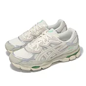 Asics 休閒鞋 GEL-NYC 男鞋 米白 綠 緩衝 亞瑟膠 復古 千禧跑鞋 亞瑟士 1203A383112