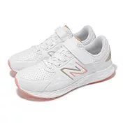 New Balance NB 童鞋 Fresh Foam 76T V1 寬楦 白 自由粉 中童 小朋友 運動鞋 NB PA76TPG1-W 19cm WHITE/PINK