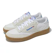 Reebok 休閒鞋 Club C 85 男鞋 女鞋 白 藍 復古 麂皮 低筒 100228113 24cm WHITE/GREY/GUM