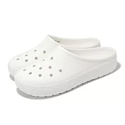 Crocs 穆勒鞋 Classic Low Profile Clog 男鞋 女鞋 經典隨心蹬克駱格 白 洞洞鞋 211139100 23cm WHITE