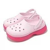 Crocs 厚底洞洞鞋 Classic Stacked Clog 男女鞋 經典堆堆克駱格 火龍果色 卡駱馳 2113556ZQ 25cm DRAGON FRUIT