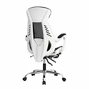 【好氣氛家居】貝雅舒適加寬工學紓壓電腦椅/兩色可選 白框黑網布