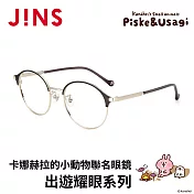 JINS x卡娜赫拉的小動物聯名眼鏡 出遊耀眼系列 (UMF-25S-166-295) 黑x金