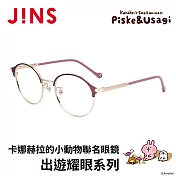 JINS x卡娜赫拉的小動物聯名眼鏡 出遊耀眼系列 (UMF-25S-166-102) 紅棕x金