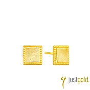 【Just Gold 鎮金店】棱語 黃金耳環