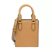 TORY BURCH 迷你手提托特包 焦糖