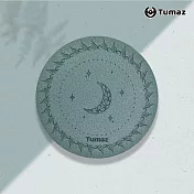 【Tumaz月熊健身】星空意象PU天然橡膠杯墊 蒂芬妮綠