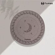 【Tumaz月熊健身】星空意象PU天然橡膠杯墊 摩卡棕